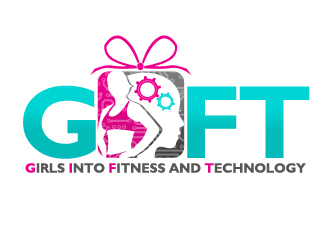 Girls into Fitness and Technology logo design by acasia