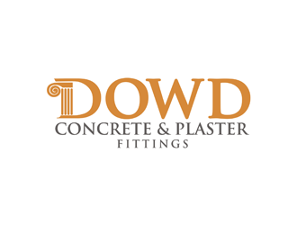 Dowd: Concrete & Plaster Fittings logo design by logolady