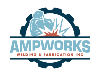 Ampworks Welding & Fabrication Inc. logo design by jaize