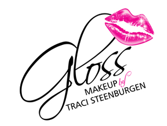 Gloss - Makeup by Traci Steenburgen logo design by ingepro