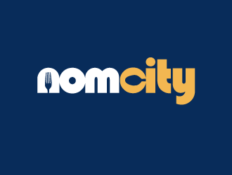 Nom City logo design by dondeekenz