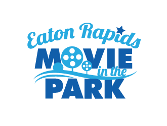 City of Eaton Rapids Movie in the Park Series logo design by dondeekenz