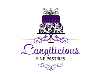 Langilicious Fine Pastries logo design by ingepro