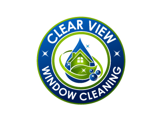 Clear View Window Cleaning logo design by Dawnxisoul393