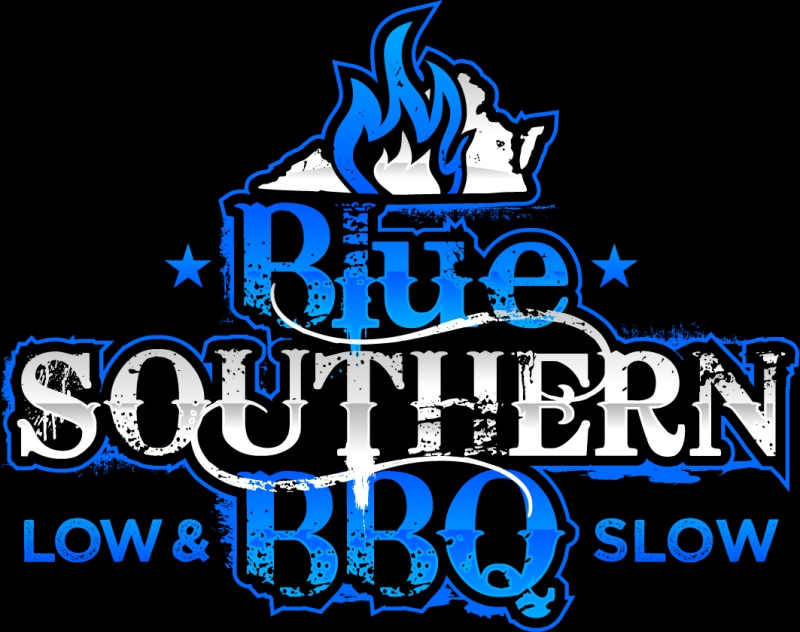 BBQ logo Blue. BBQ logo. Blue s better