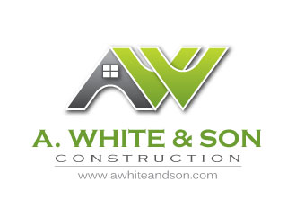 A. White & Son Construction logo design by lexlogo