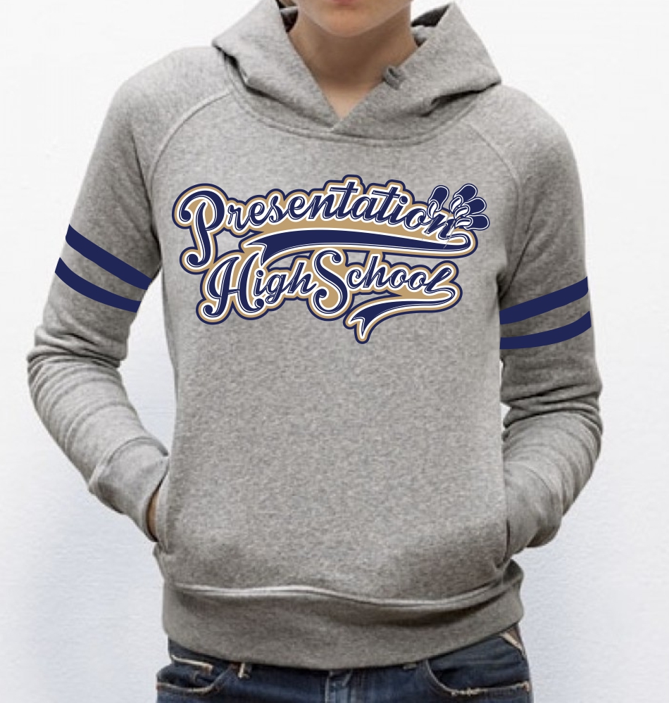 All Girls HIgh school hooded sweatshirt print design