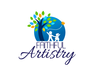 Faithful Artistry logo design by Dawnxisoul393