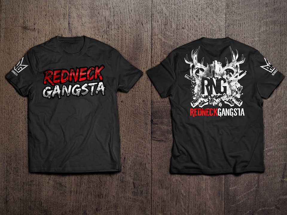 Redneck Gangsta T Shirt logo design by MostafaSamy