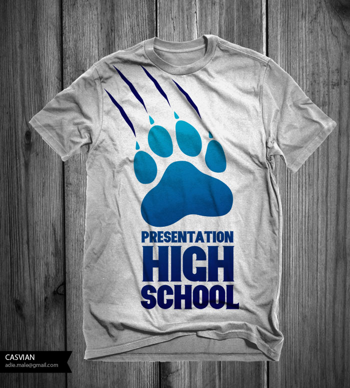 All Girls HIgh school hooded sweatshirt Logo Design