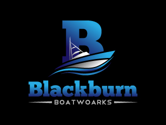 Blackburn Boatwoarks logo design by Norsh
