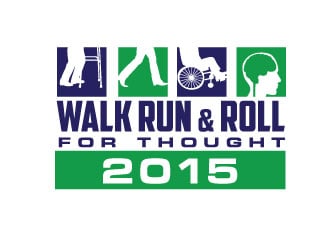 2015 Walk, Run, & Roll - For Thought logo design by Webphixo