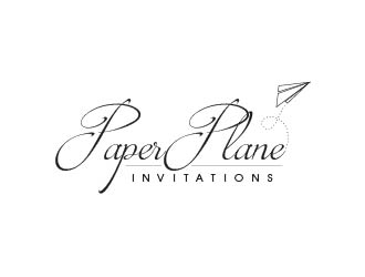 Paper Plane Invitations logo design by usef44