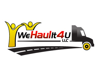 We Haul It 4 U, LLC logo design by Dawnxisoul393