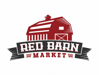 Red Barn Market logo design by akilis13