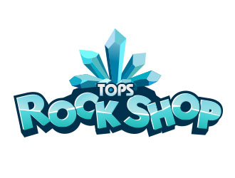 TOPS A Rock Shop logo design by Sorjen