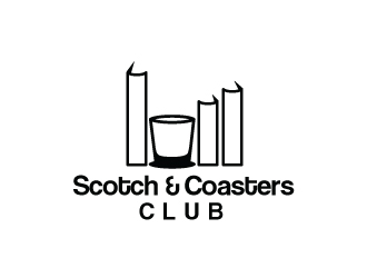 Scotch & Coasters Club logo design by Webphixo