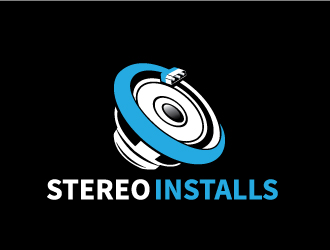 Stereo Installs, LLC logo design by Webphixo