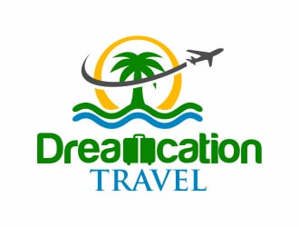 Dreamcation Travel logo design - 48hourslogo.com