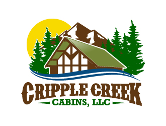 Cripple Creek Cabins, LLC logo design by jaize