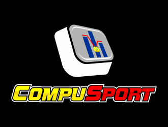 CompuSport logo design by wizzardofoz84