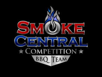 smoke central competition bbq team logo design by haze