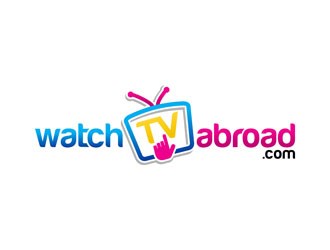 WatchTVAbroad.com logo design by Tira_zaidan