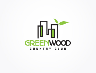 GREENWOOD country club logo design by schiena