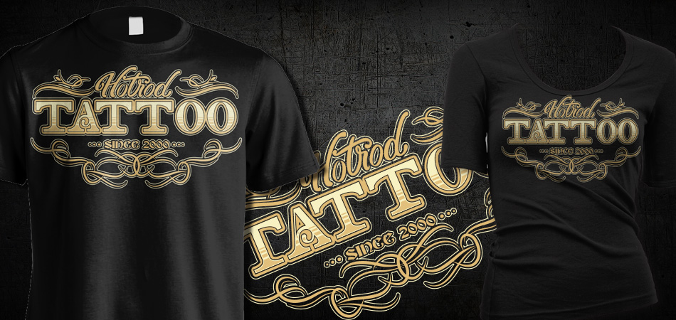 Hotrod Tattoo Shirt-2 logo design by TOTODALUS