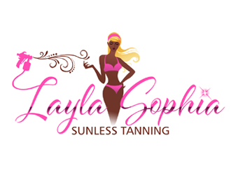 Layla Sophia Sunless Tanning logo design by ingepro