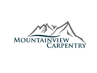 Mountainview Carpentry logo design by peacock
