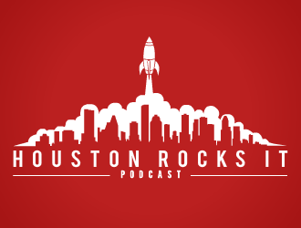 Houston Rocks It Podcast logo design by Ajan