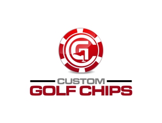 Custom Golf Chips logo design by Ganyu