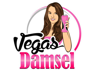 Vegas Damsel logo design by veron
