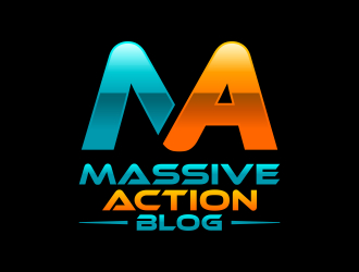 massive action blog logo design by ingepro