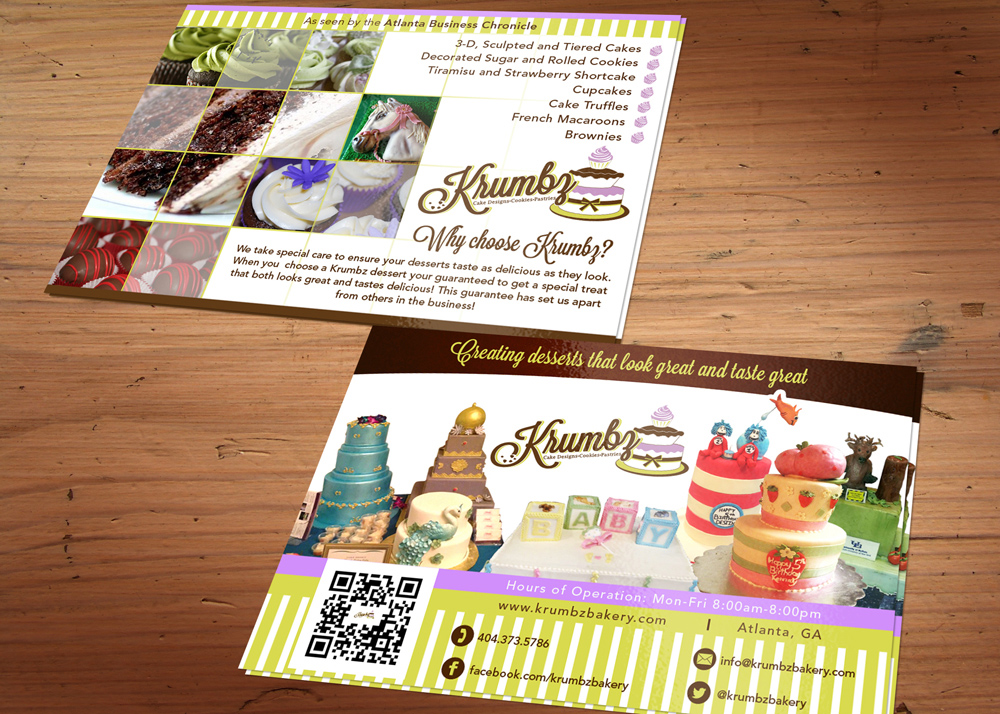 Krumbz Postcard/Flyer Logo Design