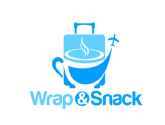 Wrap & Snack logo design by ingepro