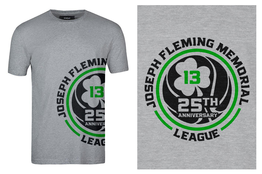 Joseph Fleming Memorial League 2015 25th Anniversary logo design by ORPiXELSTUDIOS