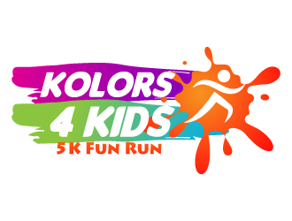 Kolors 4 Kids 5k Fun Run logo design by jaize