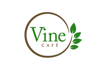 Vine Cafe logo design by theenkpositive
