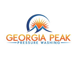 Georgia Peak Pressure Washing logo design by peacock