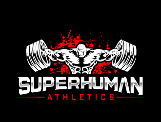 Superhuman Athletics logo design - 48HoursLogo.com