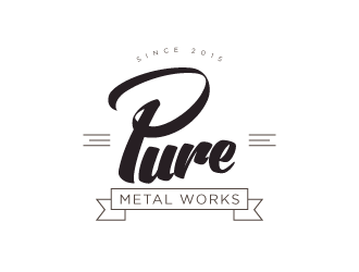 PURE Metal Works logo design - 48HoursLogo.com