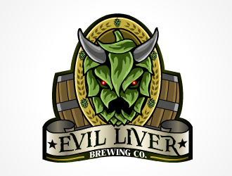 Evil Liver Brewing Company logo design by Ajan