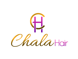 Chala Hair logo design by Dawnxisoul393