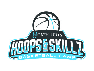 North Hills Hoops & Skillz Basketball Camp logo design by Rick