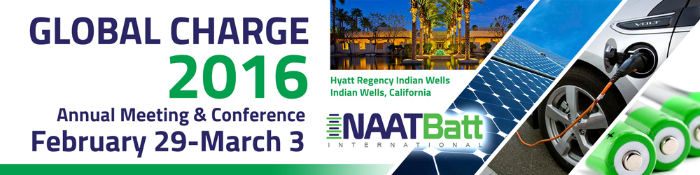 NAATBatt 2016 Annual Meeting & Conference logo design by prodesign