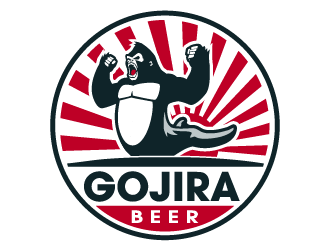 Gojira Beer logo design by Spaghetti
