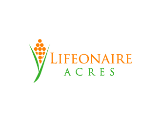 Lifeonaire Acres logo design by theenkpositive
