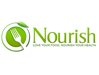 Nourish logo design by wendeesigns